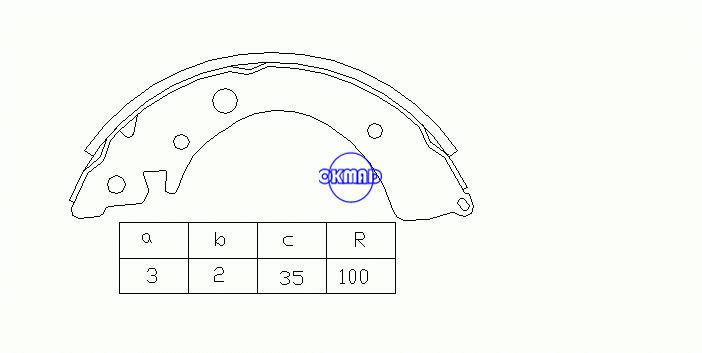 HONDA ACCORD I II Hatchback III Aerodeck CIVIC V Saloon VI Coupe Drum Brake shoes FMSI:1364-S517 OEM:43153-SE0-013 MK5516 GS8215, OK-BS027